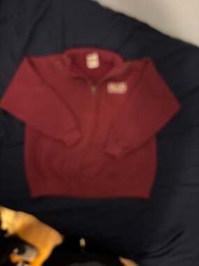 Vintage Bally's Park Place Casino Atlantic City Quarter Zip Pullover Maroon Swea